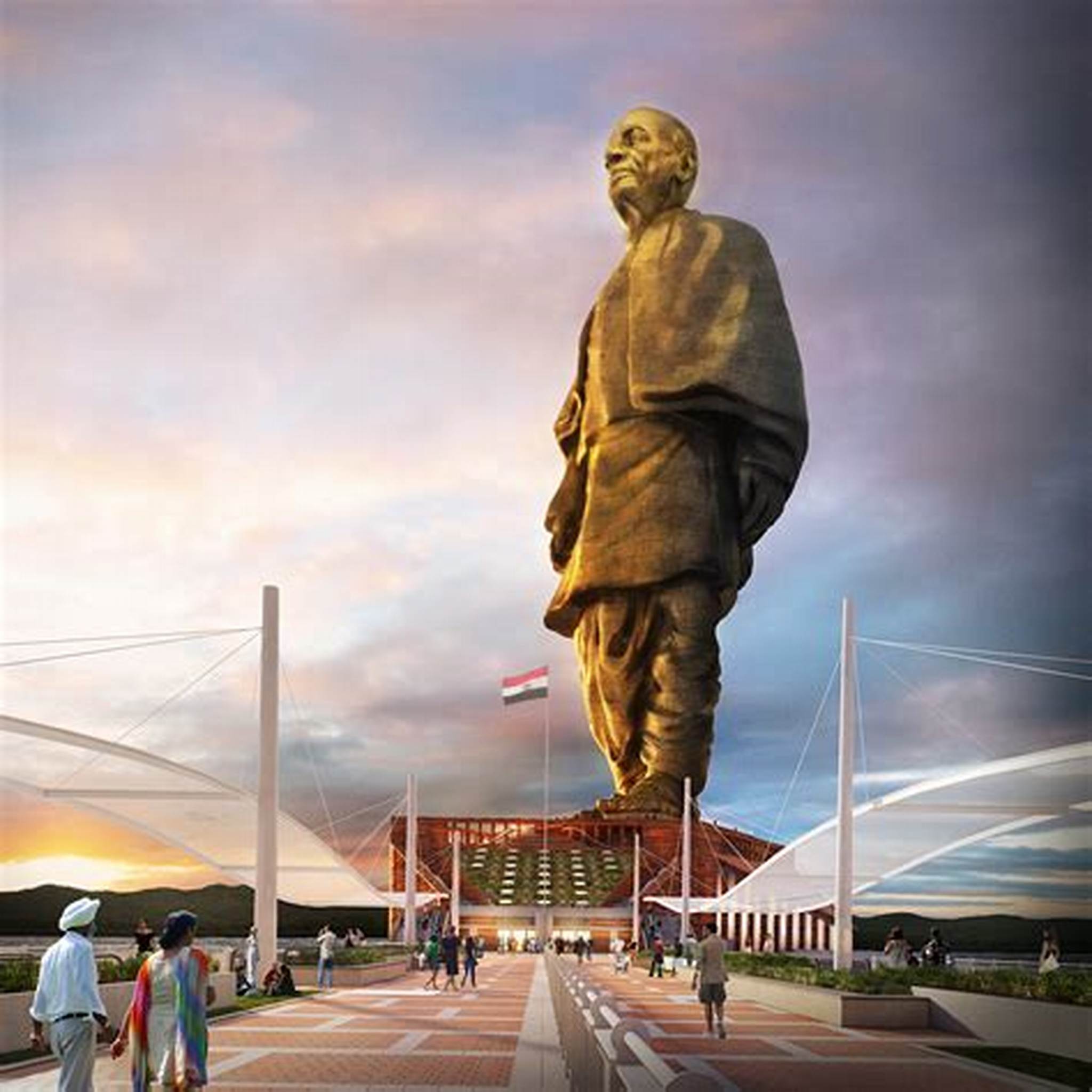 statue of unity height