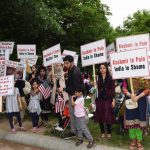 Kashmiris demanding right to self determination stage demonstration in front of White House