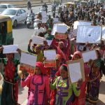 Tribals protest in Ahmedabad demanding implementation of FRA, MNREGA
