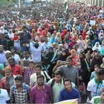 Tamil Nadu Thowheed Jamath takes out a massive protest in Chennai against Ayodhya verdict