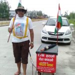 6500 किमी,12 राज्य 139 दिन और ईवीएम बैन कराने के लिए देश भर में पैदल यात्रा कर रहा रुद्रपुर का ‘सिंह’