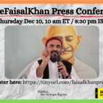Indian, American activists demand Faisal Khan’s immediate release