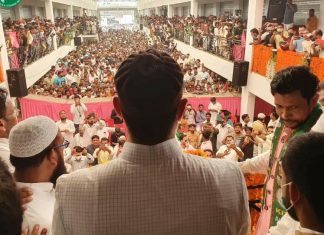 ओवैसी ने यूपी में बहराइच से फूंका चुनावी बिगुल , 'एमवाई' समीकरण नही बनने देने का ऐलान