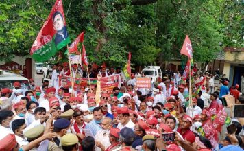 भाजपा सरकार के खिलाफ सड़क पर उतरे समाजवादी,प्रदेश भर में दिखाई दी लाल टोपी की धमक