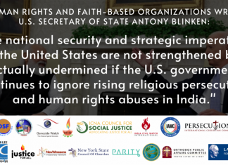 22 international orgs' write to Blinken over India's CPC designation