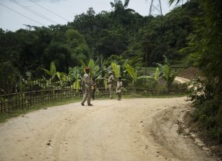 On the right side of the border in Assam and Mizoram