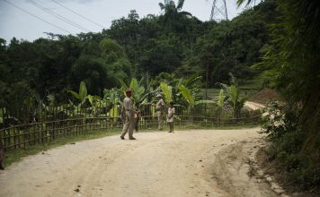 On the right side of the border in Assam and Mizoram