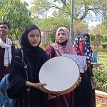 तस्वीरों में : जामिया में हिजाब के मुद्दे पर जुटी छात्राएं