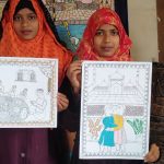 परंपरागत मधुबनी पेंटिंग में हुनर आज़मा रही मुस्लिम बालिकाएं