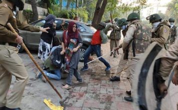 Students hold demonstration on 3rd anniversary of Jamia Milia police action