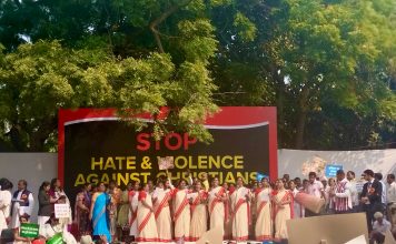 Christians hold mass protest at Jantar Mantar in Delhi against ‘attacks on churches’